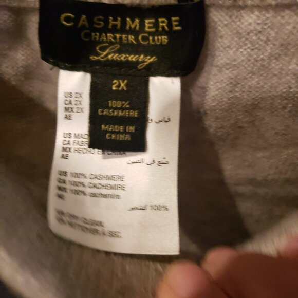 Charter Club cashmere pull on pants 2x - Picture 2 of 4